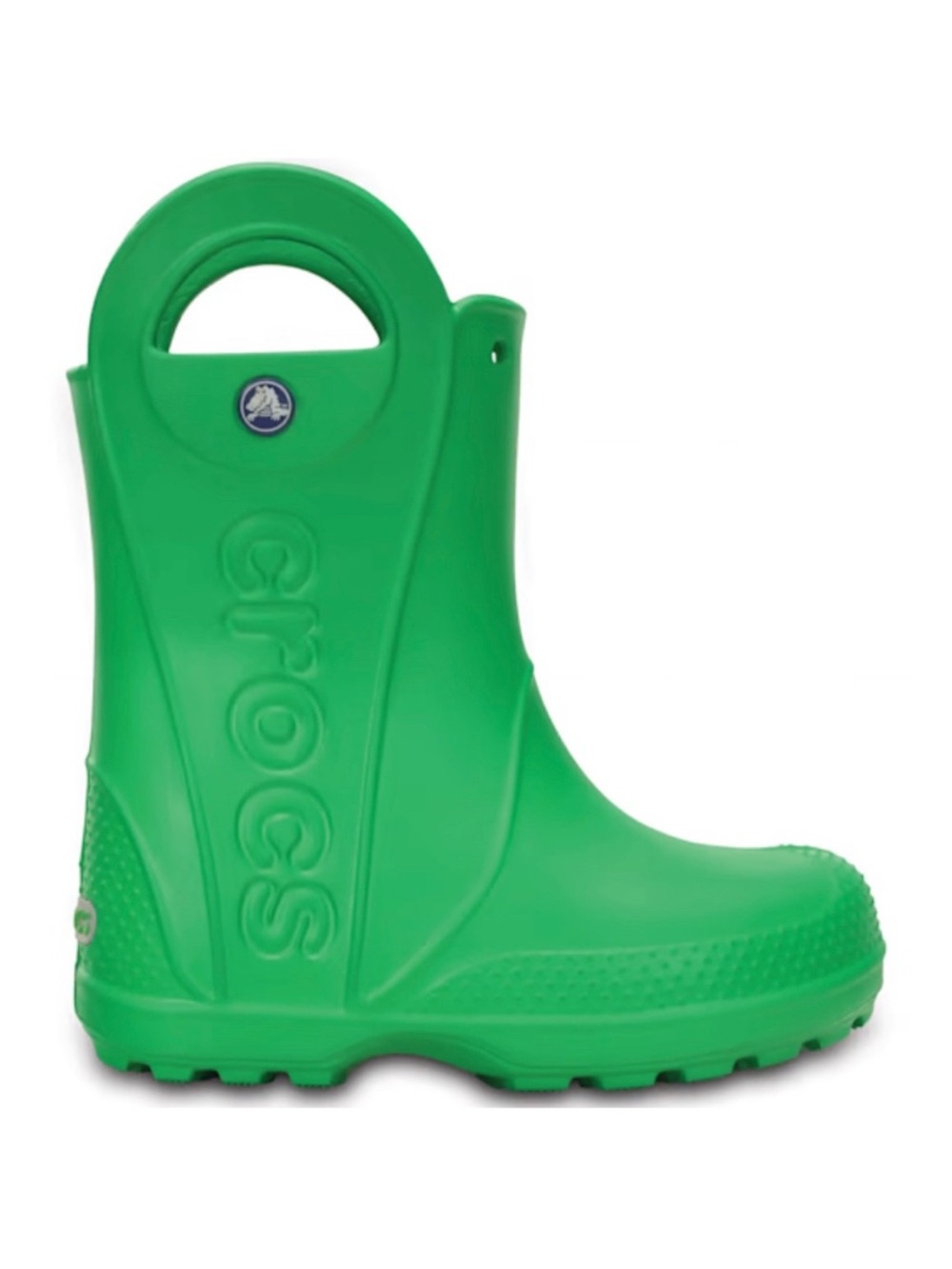 CROCS - Kids Handle It Rain Boot Green Size 2 (big kid) Pull On